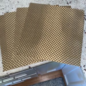 Copper/ Brown Woven Placemats Set Of 4